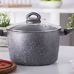Ceramiczna garnkowa szybkowar z pokrywką, idealny do gotowania i przygotowywania zdrowych posiłków w domu.