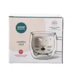 Miękka rzeźba termicznego kubka z kotem, idealny na gorące napoje, 260 ml, design z kotem, idealne do domu i biura, kolekcjonerski element dekoracyjny z kotem.