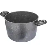 Koszyk do gotowania na parze z powłoką non-stick, czarny z białymi kropeczkami, idealny do zdrowego gotowania, wysokiej jakości sprzęt kuchenny domowy zakątek.