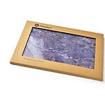 Natural stone cutting board in purple and grey tones, ideal for kitchen countertops and serving dishes. Durable and stylish, perfect for home cooking and elegance.