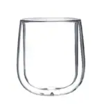 Przezroczyste szklanki do napojów, elegancki minimalistyczny design.