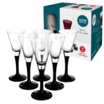 Przezroczyste kieliszki do szampana na prezent, zestaw 6 sztuk, 50 ml, elegancki design Altom, idealne na okazje specjalne, kolekcja Domowy Zakątek.