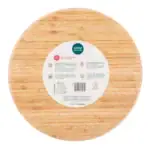 Naturalne bambusowe talerze do domu, ekologiczne, trwałe, odporne na pękanie i szybkie schnięcie, idealne na co dzień i do użytku w domu, podkreślając ekologiczną i funkcjonalną ofertę marki Domowy Zakątek.