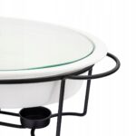 Szeroki opis ceraty do jedzenia i serwowania na domowy stolik, nowoczesny minimalistyczny design.